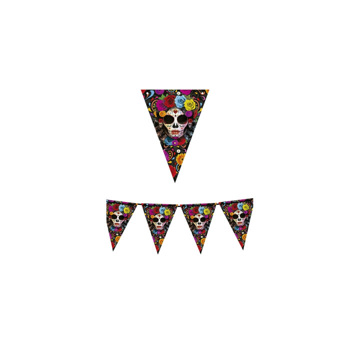 Banderines Catrina 3mts  | Ducaval | Envíos 24/48 horas
