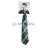 Corbata a rayas verde/blanca de mago