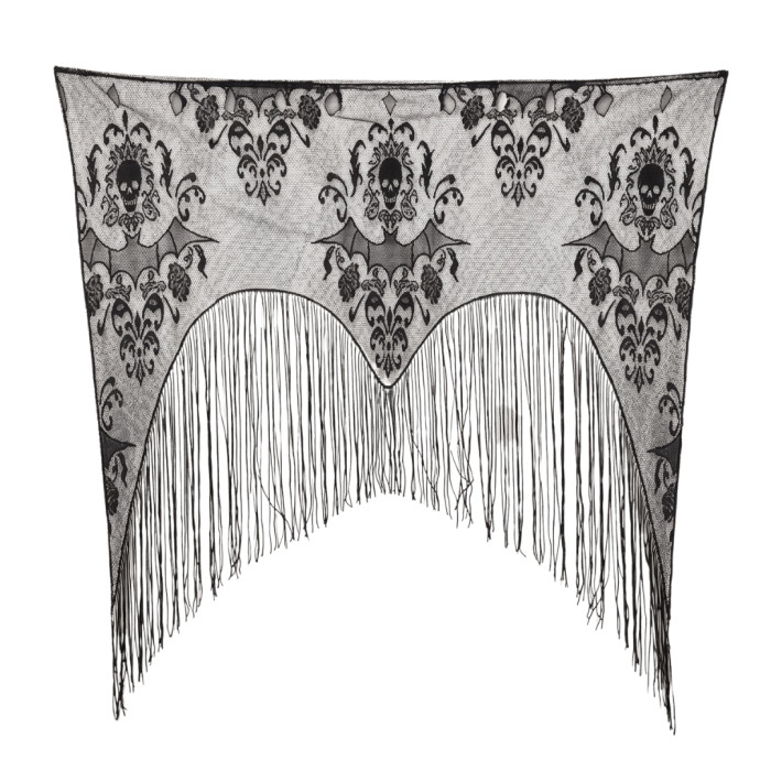 Decoración Encaje Negro Puerta Murciélagos 95x100cm | Ducaval | Envío