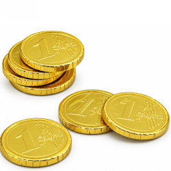 monedas chocolate con leche 300ud I Ducaval I Envíos 24/48 horas