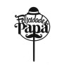 Cake topper felicidades papa negro 15.6x10 cm | Ducaval | Envías 24/4