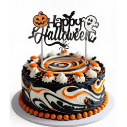 Topper fantasmas glitter 16x24 cm | Ducaval | Envías 24/48 horas 