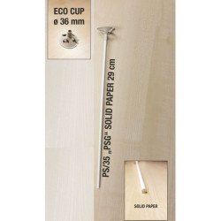 Palo papel solido 29 cm + copa 3.6 cm | Ducaval | Envíos 24/48 horas