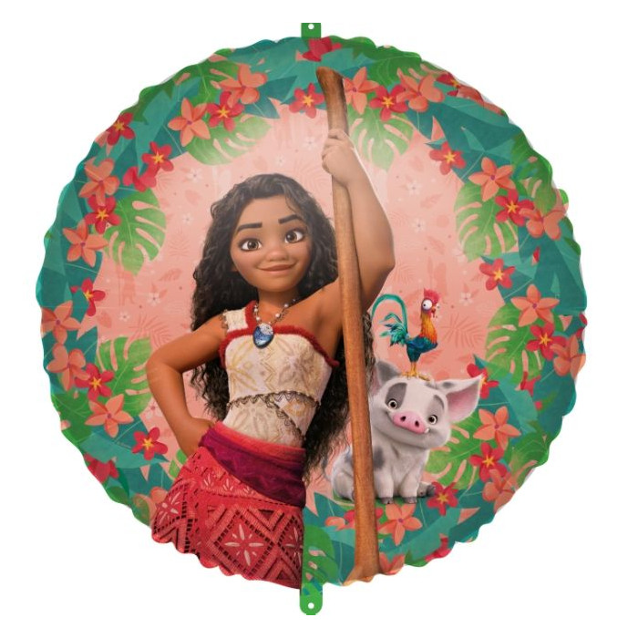 Globo foil Vaiana II con cinta y peso | Ducaval | Envías 24/48 horas 