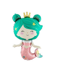 Globo foil sirena 58*98 cm | Ducaval | Envías 24/48 horas 