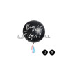 Globo jumbo Boy or Girl látex azul pastel 90cm.Ducaval envios 24/48 h