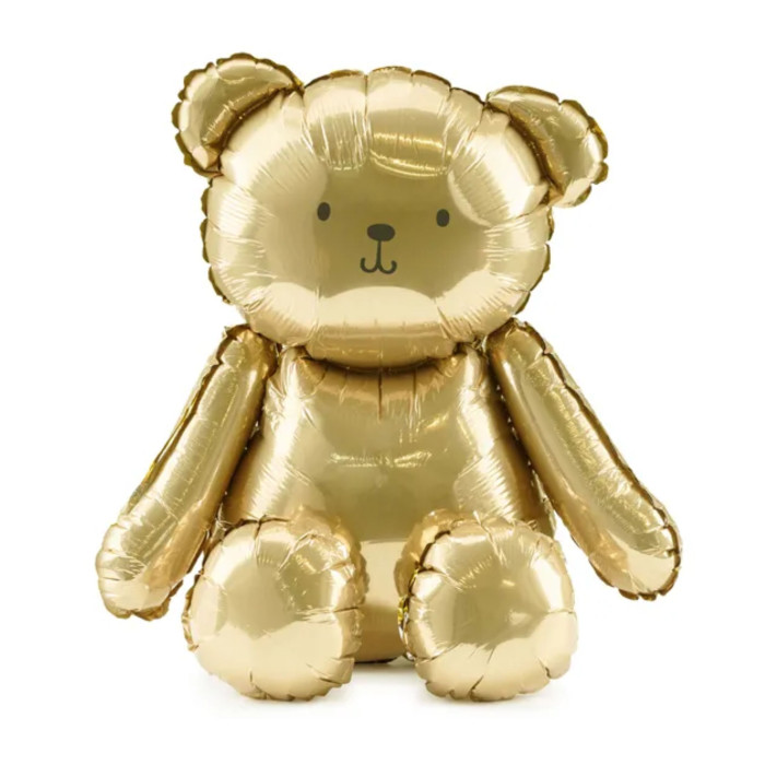 GLOBO FOIL OSO DORADO 43X53CM  | Ducaval | Envías 24/48 horas 