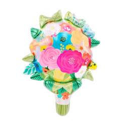 Globo foil ramo de flores 59x78 cm 29"| Ducaval | Envías 24/48 horas 