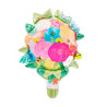 Globo foil ramo de flores 59x78 cm 29"| Ducaval | Envías 24/48 horas 