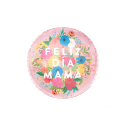 Globo foil "feliz dia mama" florar 43cm 17" | Ducaval | Envías 24/48 