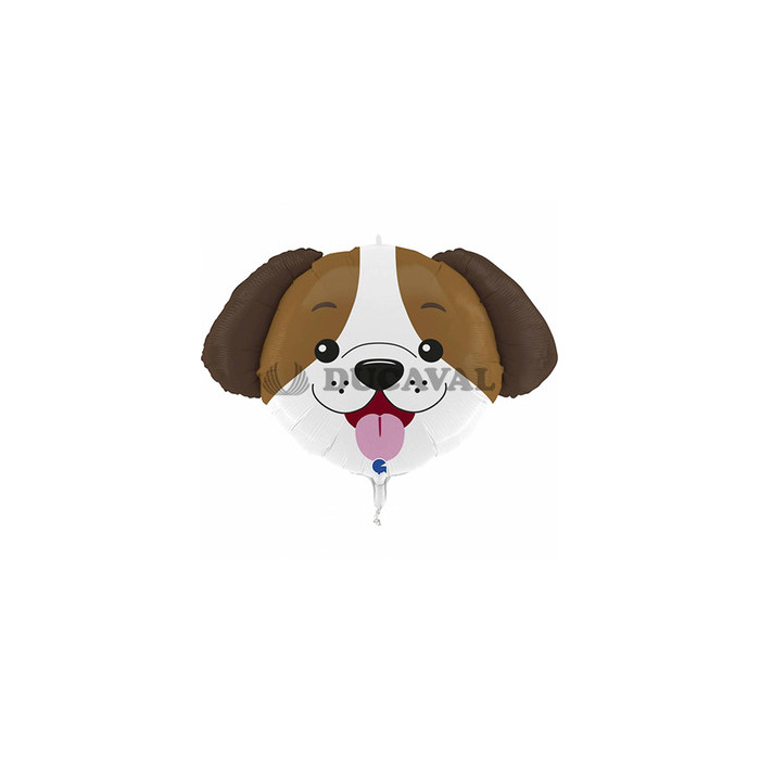 Globo foil cabeza de perro 33"