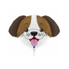 Globo foil cabeza de perro 33"