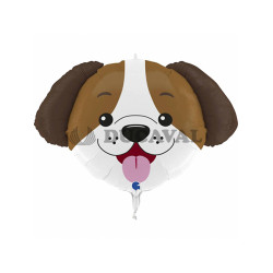 Globo foil cabeza de perro 33"