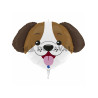 Globo foil cabeza de perro 33"
