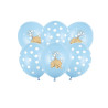 Globo látex elefante azul bebé.| Ducaval | Envios 24/48.