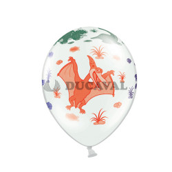 Globo látex 30cm dinosaurios  Disfraces Ducaval