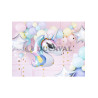 Globo foil unicornio 73x90cm
