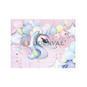 Globo foil unicornio 73x90cm
