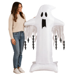 Globo foil de fantasma XXL 109x165cm | Ducaval | Envías 24/48 horas 
