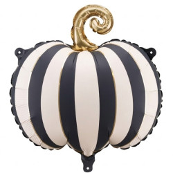 Globo foil calabaza a rayas 39 x 38 cm  | Ducaval | Envías 24/48 hora