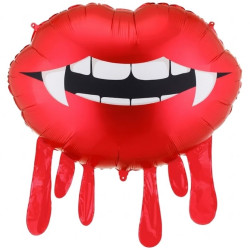 Globo foil labios con sangre 92 x 60 cm  | Ducaval | Envías 24/48 hor