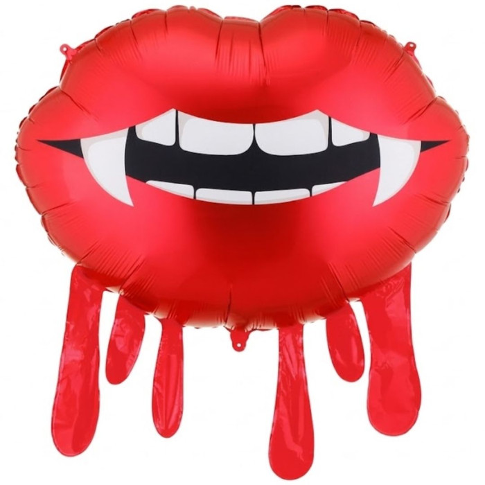 Globo foil labios con sangre 92 x 60 cm  | Ducaval | Envías 24/48 hor