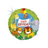 Globos foil animales selva birthday