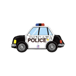 Globo foil coche de policia 34"