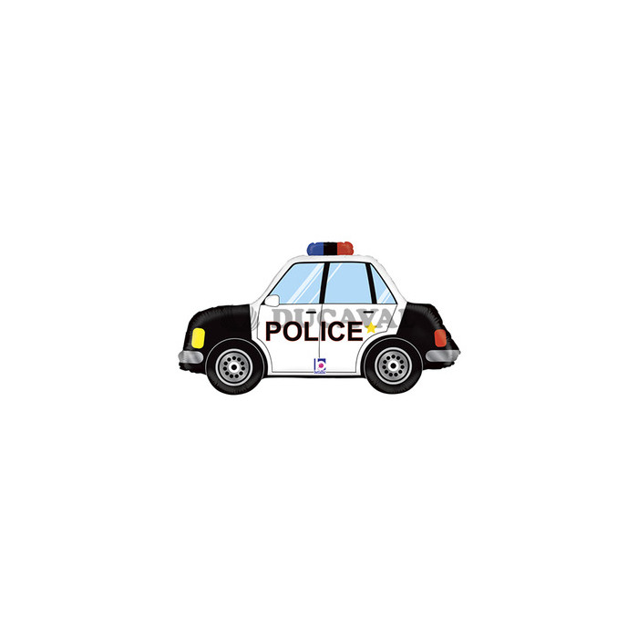 Globo foil coche de policia 34"