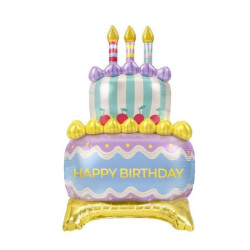 Globo foil tarta con pie 59x89cm | Ducaval | Envías 24/48 horas 