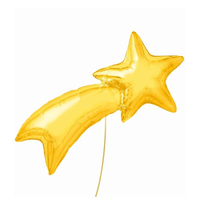 Globo estrella fugaz oro 103x48cm 1 und | Ducaval | Envías 24/48 hora