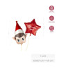 Set globo foil elfo 84CM y estrella 48CM  | Ducaval | Envías 24/48 ho