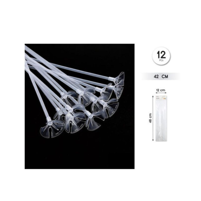Set varillas transparentes 12UD | Ducaval | Envías 24/48 horas 