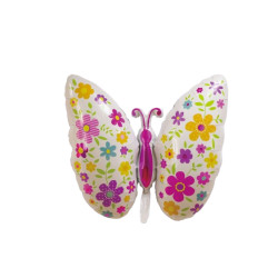 Globo foil mariposa con flores 91x69 5 cm| Ducaval | Envías 24/48 hor