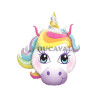 Globo foil cabeza unicornio 95cm.