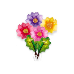 Set globo mylar  flores 6 pzas | Ducaval | Envíos 24/48 horas