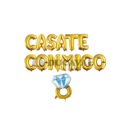 Set letras foil cásate conmigo I Ducaval I Envíos 24/48 horas