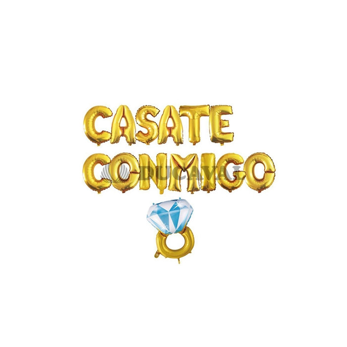 Set letras foil cásate conmigo I Ducaval I Envíos 24/48 horas