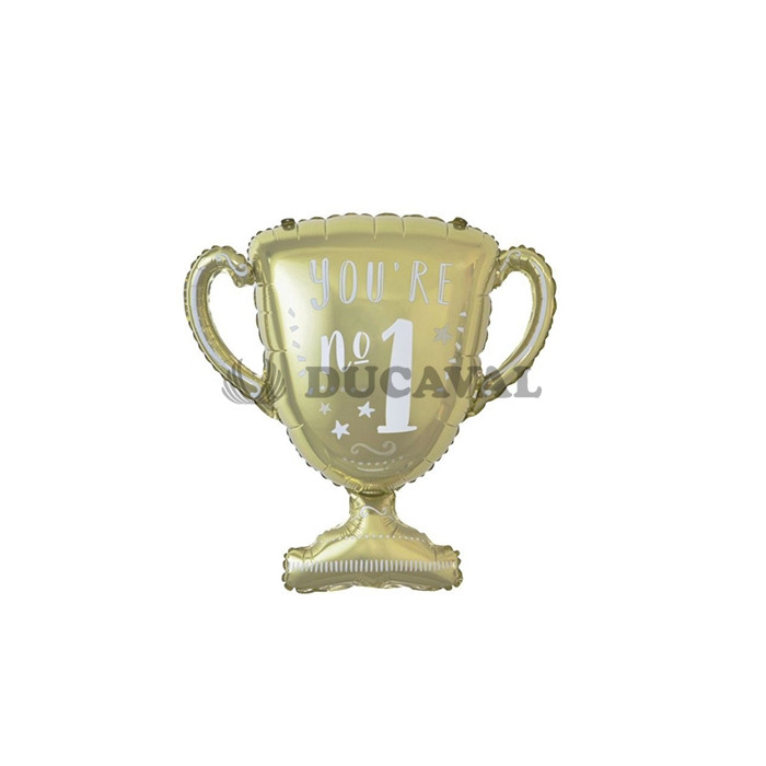 Globo mylar copa oro. Ducaval envios 24/48 horas