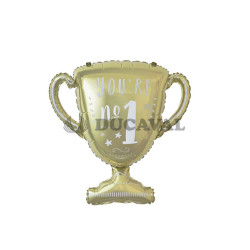 Globo mylar copa oro. Ducaval envios 24/48 horas
