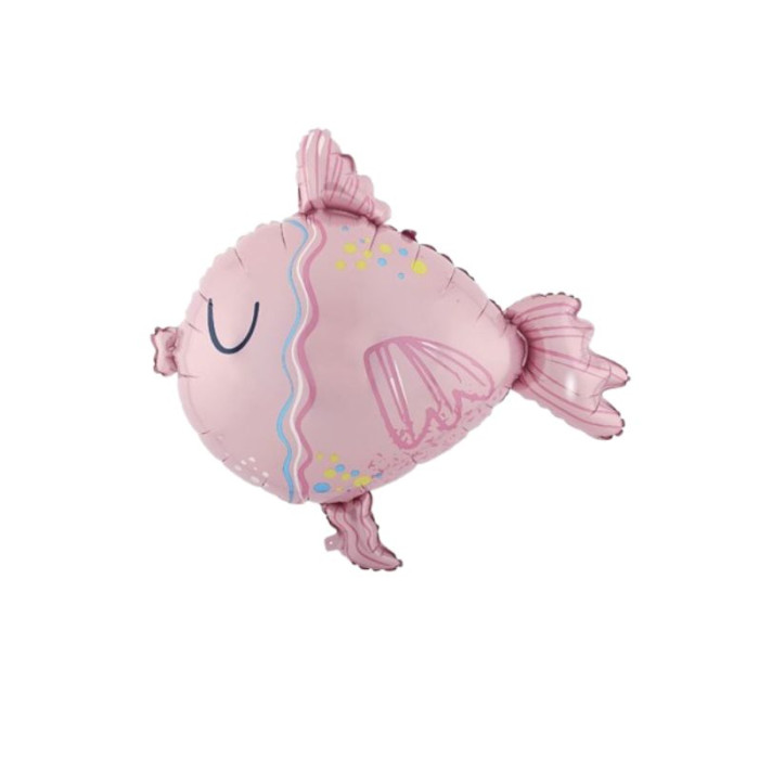 Globo foil pez rosa 77x73 cm | Ducaval | Envías 24/48 horas 