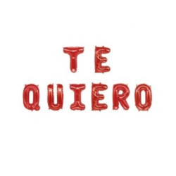  Pack globos mylar te quiero rojo | Ducaval | Envías 24/48 horas 