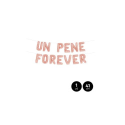 Guirnalda globo pol. PENE FOREVER 41cm oro rosado | Ducaval | Envios 