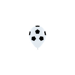 Globo látex fashion balón fútbol 30cm 12ud | | Ducaval | Envíos 24/48