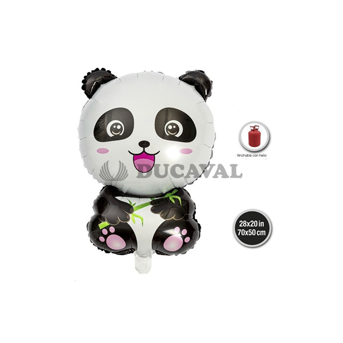 Globo foil oso panda | DUCAVAL | Envíos 24/48h