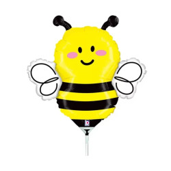 Globo foil abeja mini 14" I Ducaval I Envíos 24/48h