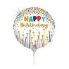 GLOBO FOIL HAPPY BIRTDAY 19X19X11CM | Ducaval | Envías 24/48 horas 