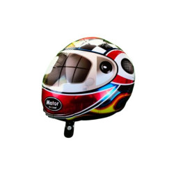 GLOBO FOIL CASCO MOTO 38X33CM | Ducaval | Envías 24/48 horas 