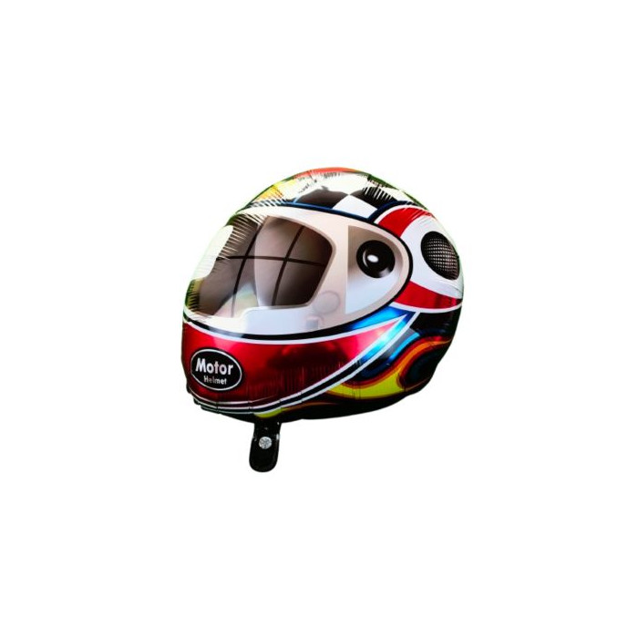 GLOBO FOIL CASCO MOTO 38X33CM | Ducaval | Envías 24/48 horas 
