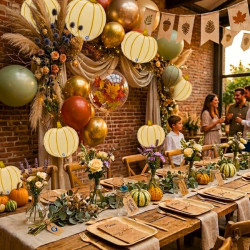 Globo foil calabaza crema 16" | Ducaval | Envías 24/48 horas 